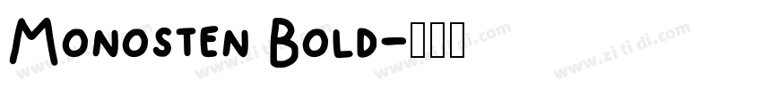 Monosten Bold字体转换